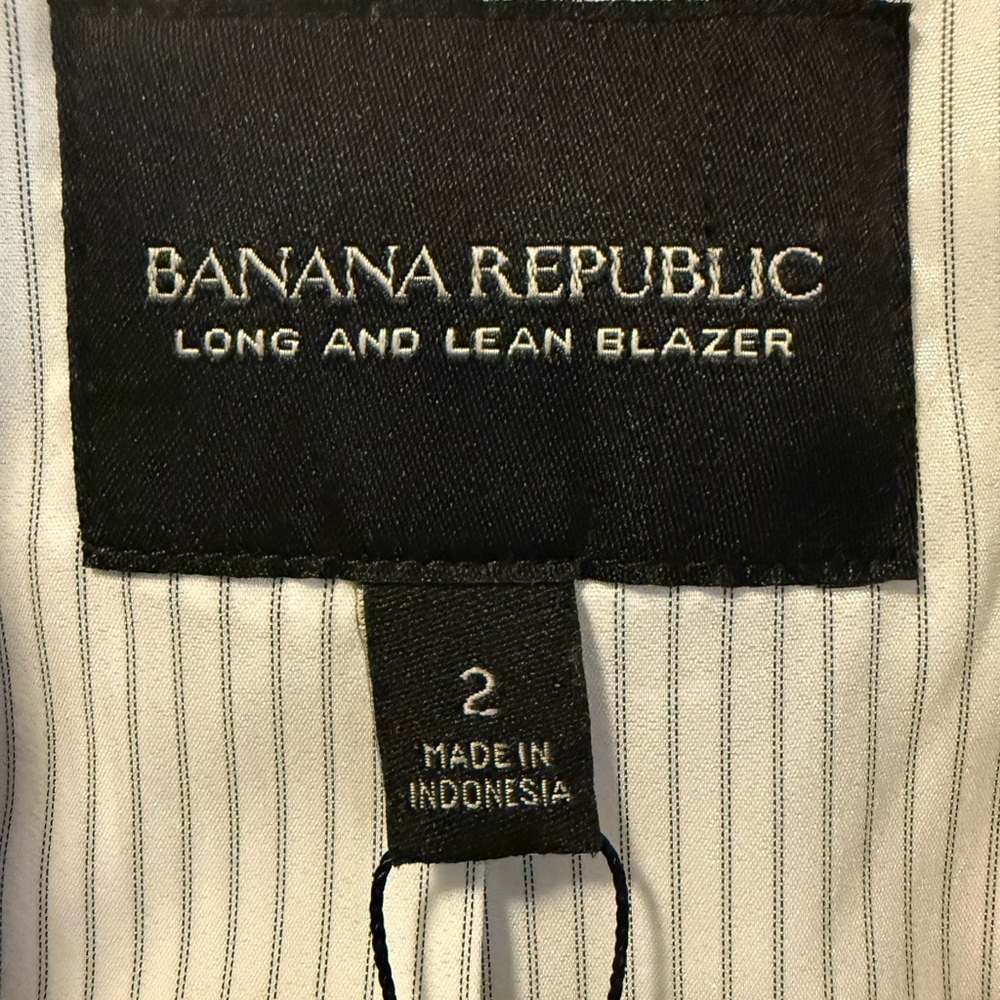 NWT Banana Republic Light Gray Blazer, Size 2 - Picture 6 of 10
